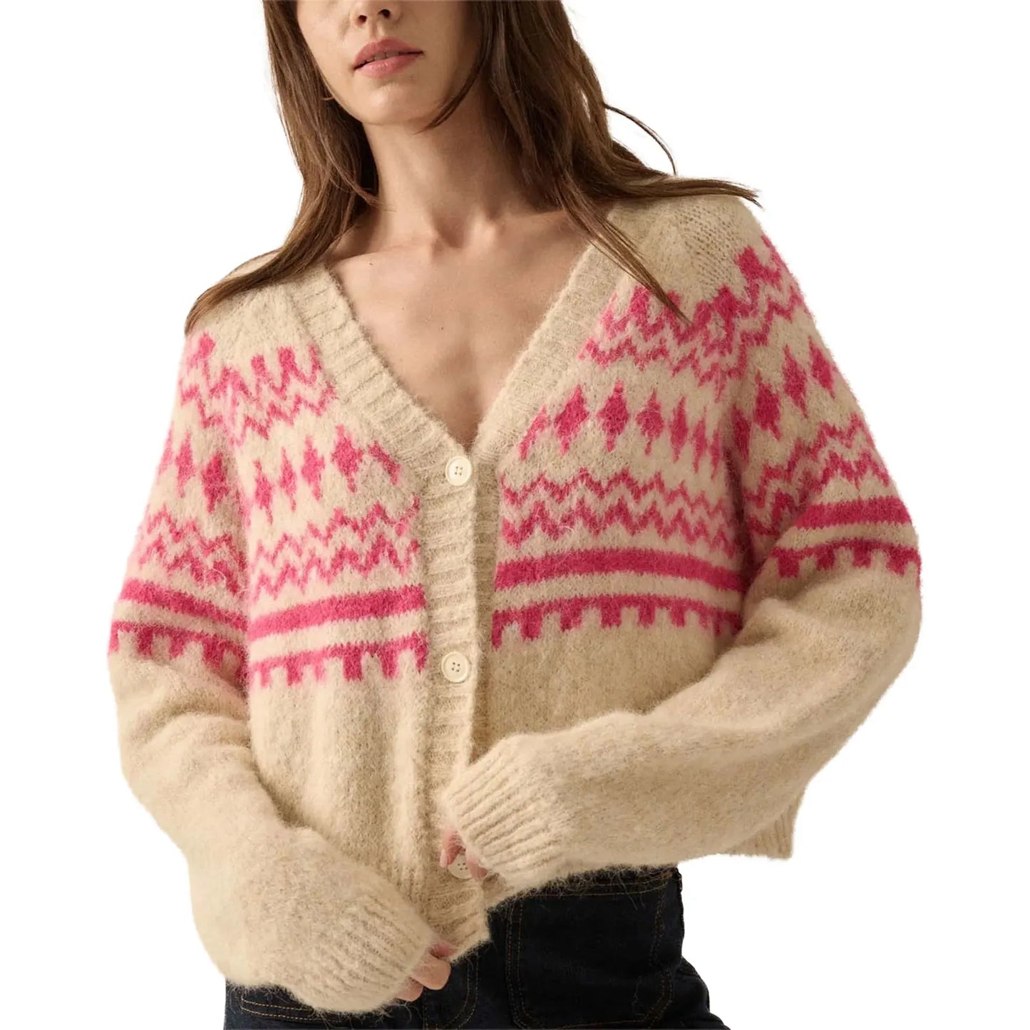 Women s Oversized Cable Knit Cardigan Sweater