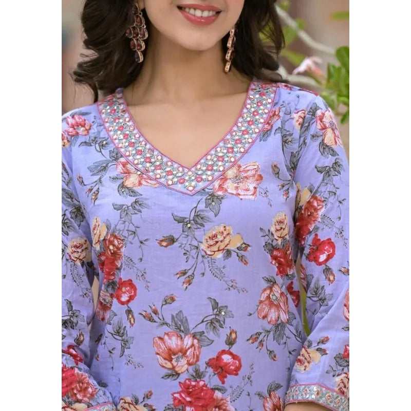 Kurti Palazzo with Dupatta Set