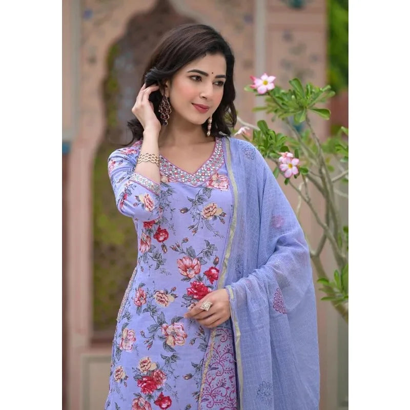 Kurti Palazzo with Dupatta Set