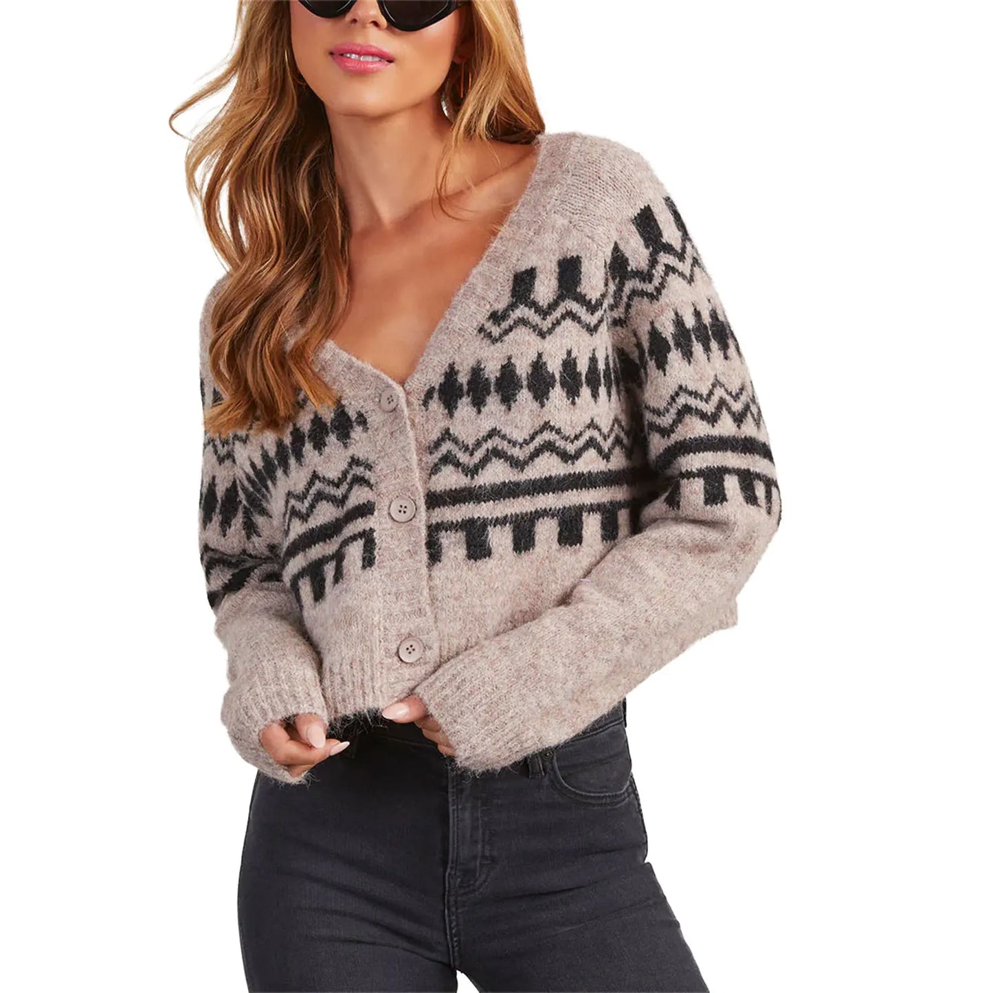 Women s Oversized Cable Knit Cardigan Sweater