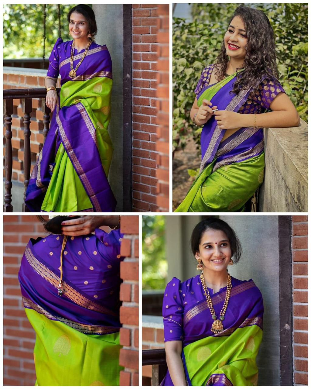 Elegant Soft Lichi Silk Saree With Jacquard Border