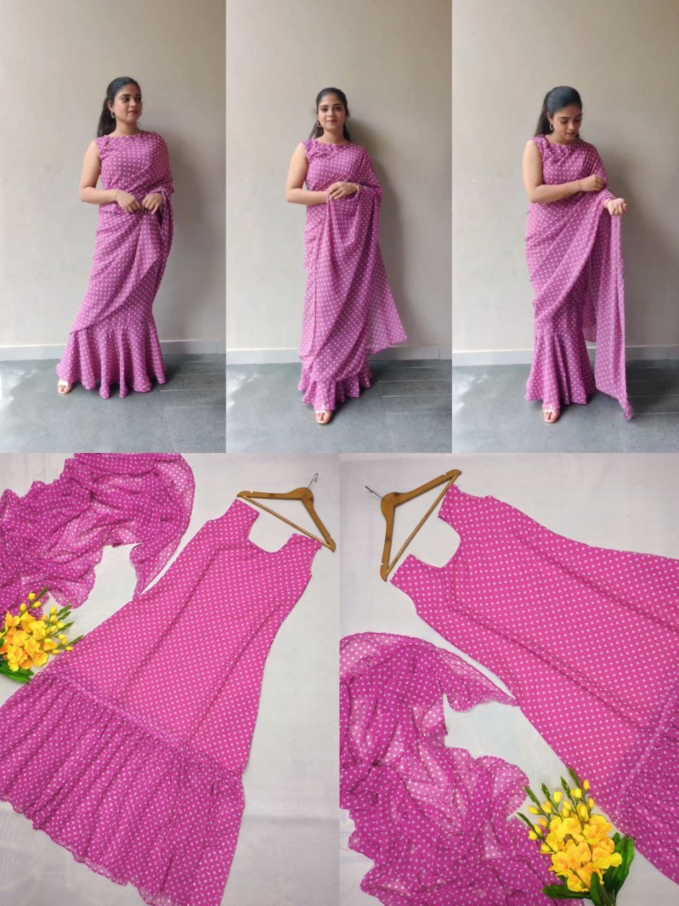 Ready to Wear Gown+Saree