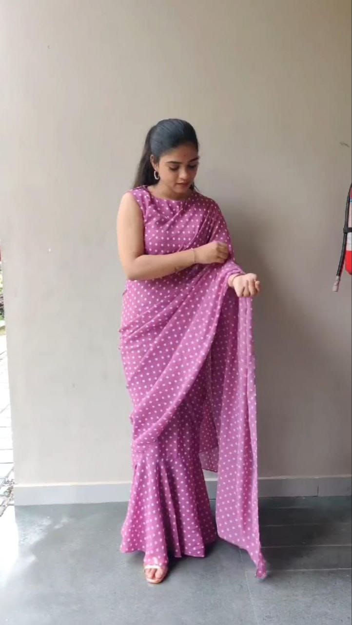 Ready to Wear Gown+Saree